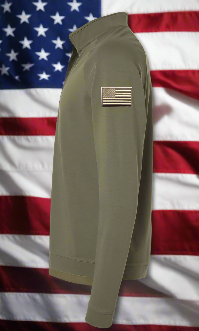 PR Military Adidas Quarter-Zip Pullover