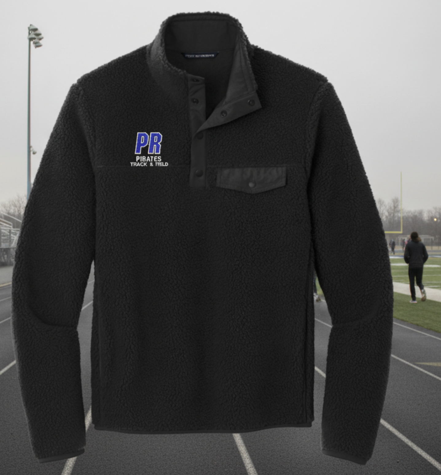 Pearl River Track and Field Fleece Snap Pullover
