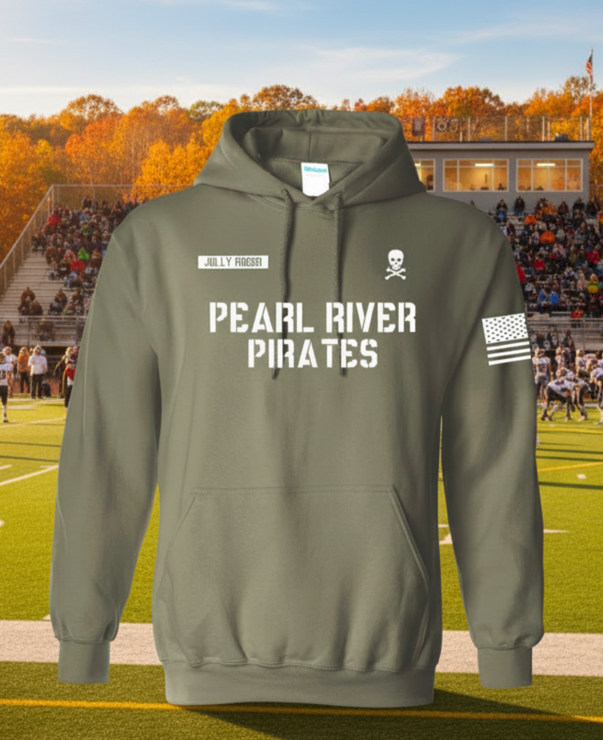The Original Pearl River Military Hoodie