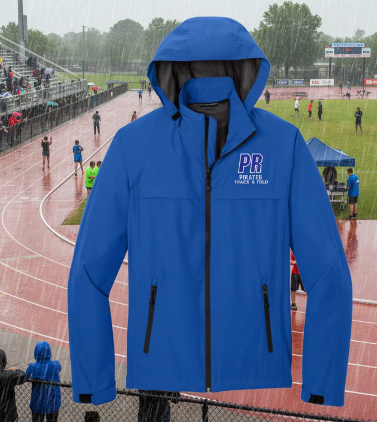 Pearl River Track and Field Men's Torrent Waterproof Jacket