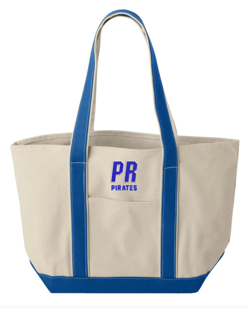 Pearl River Large Cotton Canvas Classic Teacher Tote