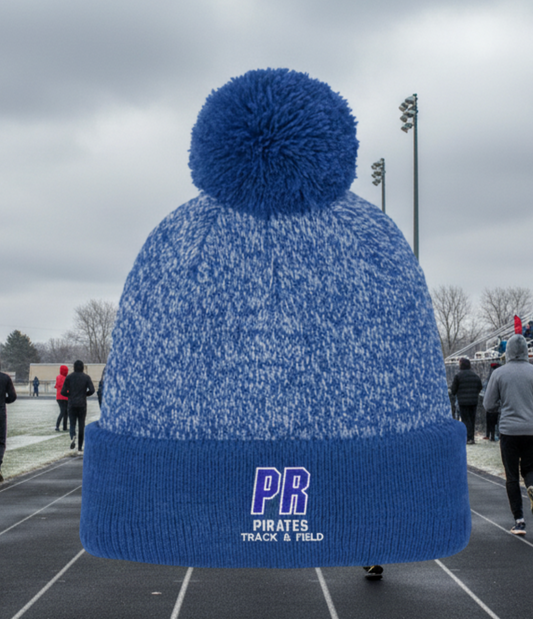 Pearl River Track and Field Pom Beanie